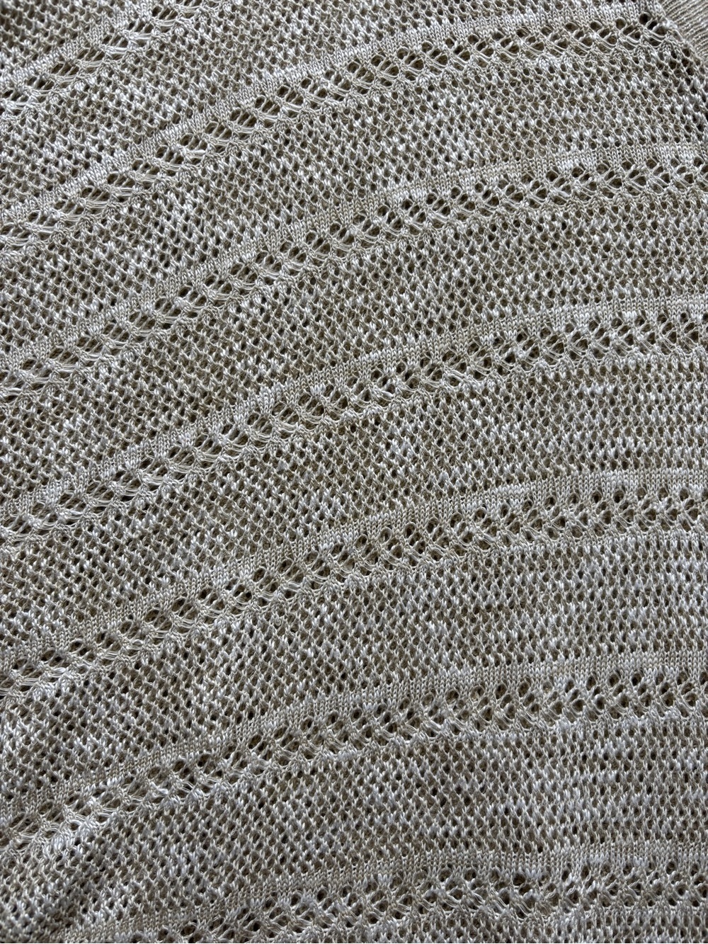 Cotton Emporium Beige V‑Neck Fringe Sweater Poncho - Picture 3 of 8